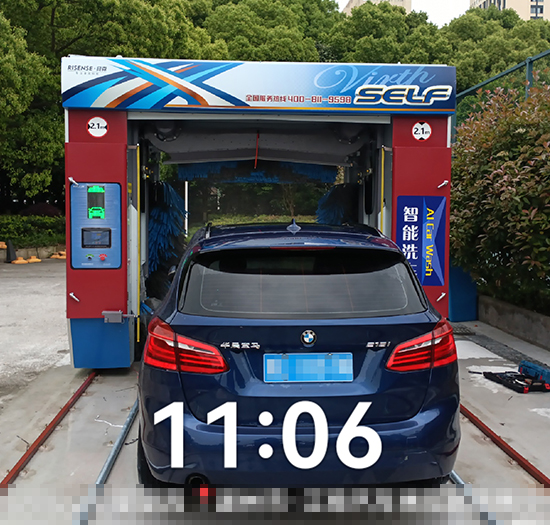 浙江交警支队安装日森全自动洗车机